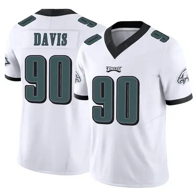 Jordan Davis 90 Philadelphia Eagles Super Bowl LVII Game Jersey - Women  Gray - Bluefink