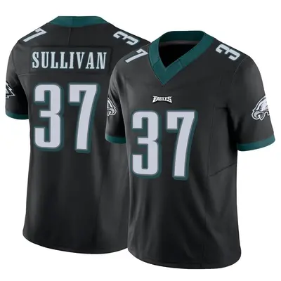 Men's Limited Tre Sullivan Philadelphia Eagles Black Vapor F.U.S.E. Jersey