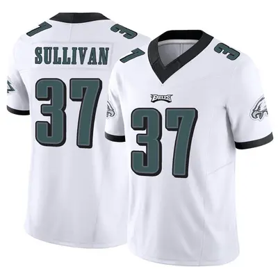 Men's Limited Tre Sullivan Philadelphia Eagles White Vapor F.U.S.E. Jersey