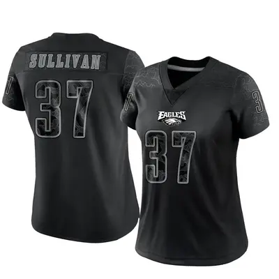 Women's Limited Tre Sullivan Philadelphia Eagles Black Reflective Jersey