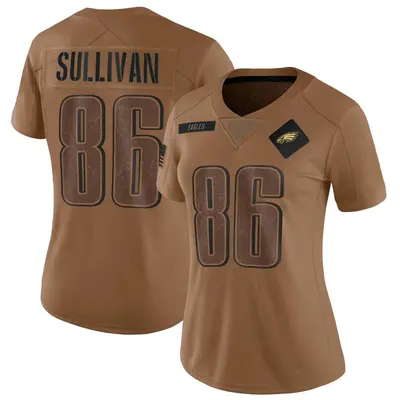 Women's Limited Tre Sullivan Philadelphia Eagles Brown 2023 Salute To Service Jersey